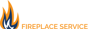 Apex Fireplace Service Logo with White letters